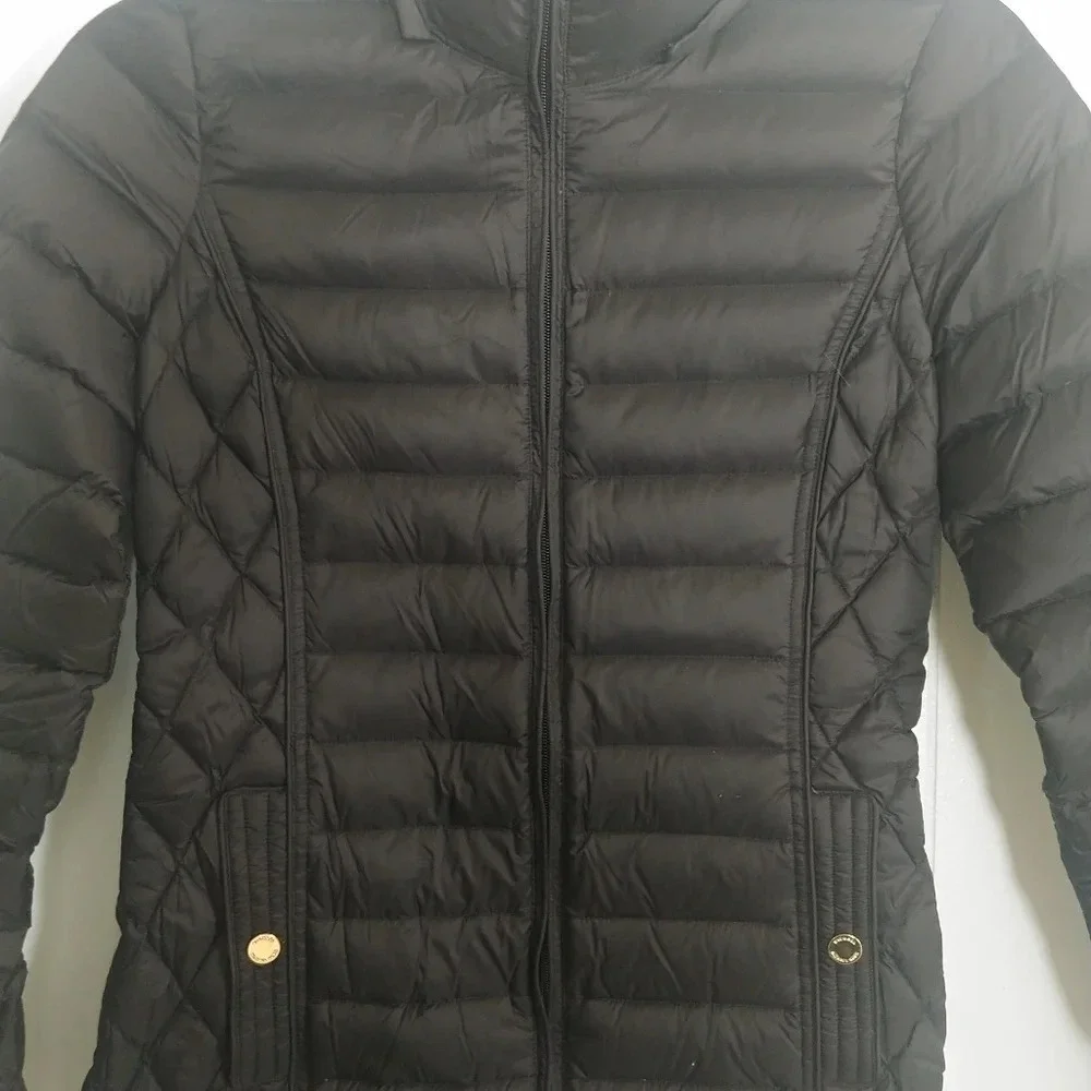 Michael Kors Packable Down Puffer Jacket Black Women’s Size XS (MISSING HOOD)
